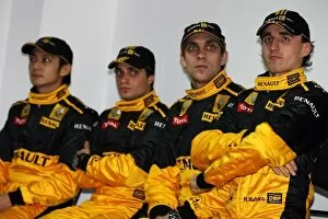 Images Dated 31st January 2010: Formula One World Championship: Ho-Ping Tung Renault Third Driver with Jerome d Ambrosio Renault