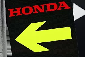 Images Dated 6th October 2006: Formula One World Championship: Honda pit board