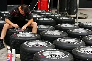 Wheel Collection: Formula One World Championship: Honda tyre marking
