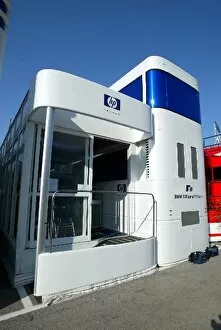 Motorhome Collection: Formula One World Championship: The HP Williams motorhome in the paddock