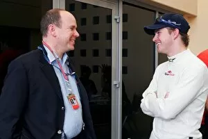 Formula One World Championship: HSH Prince Albert of Monaco with Scott Speed Scuderia Toro Rosso
