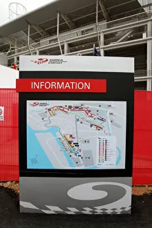 Images Dated 23rd October 2010: Formula One World Championship: Information sign