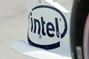 Images Dated 10th March 2006: Formula One World Championship: Intel signage on the BMW Sauber F1. 06
