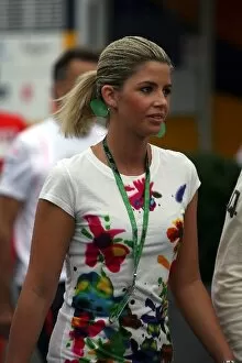Images Dated 19th July 2008: Formula One World Championship: Isabell Reis, girlfriend of Timo Glock Toyota