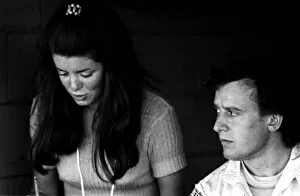 1969 Collection: Formula One World Championship: Jackie Oliver, right, with wife Lynne Oliver