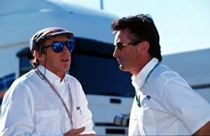 Luxembourg Collection: Formula One World Championship: Jackie Stewart and Brian Dickie Cosworth MD