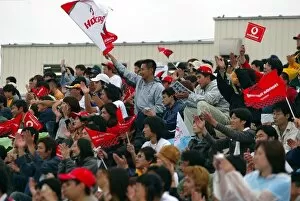 Images Dated 11th October 2003: Formula One World Championship: Japanese fans packed the grandstands for qualifying