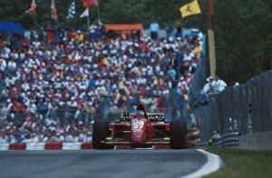 First Win Gallery: Formula One World Championship: Jean Alesi Ferrari 412T2, 1st Place. His first GP win
