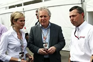 Images Dated 14th June 2010: Formula One World Championship: Jean Charest Prime Minister of Quebec with Francois Dumontier