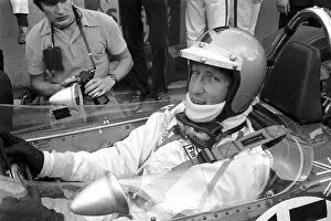 Images Dated 28th June 2001: Formula One World Championship: Jochen Rindt wearing Piers Courages helmet