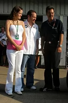 Images Dated 8th June 2006: Formula One World Championship: Johanna Villeneuve with her new husband Jacques Villeneuve BMW