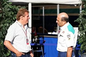 Images Dated 13th August 2004: Formula One World Championship: Johannes Klien, father of Christian Klien Jaguar with Peter Sauber