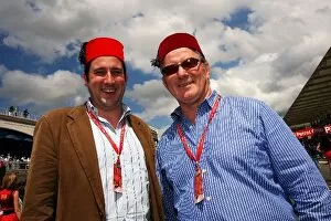 Images Dated 12th May 2008: Formula One World Championship: John McEvoy Sun Journalist and Bob McKensie Daily Express