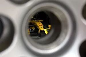 Images Dated 21st October 2004: Formula One World Championship: Jordan Ford EJ14 through a BBS wheel