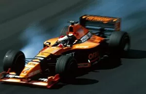 Brakes Collection: Formula One World Championship: Jos Verstappen Arrows Supertec A21 locks up a wheel