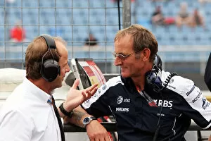Images Dated 23rd July 2010: Formula One World Championship: Joseph Lieberer BMW Sauber Physio with Dickie Standford Williams