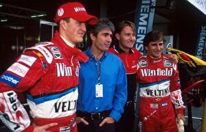 Images Dated 5th December 2001: Formula One World Championship: L to R: Ralf Schumacher Williams; Mick Doohan 500cc Bike World