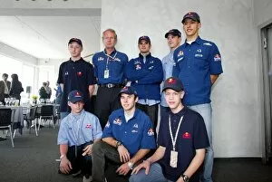 Images Dated 10th May 2002: Formula One World Championship: L-R: Reinhard Kofler, Martin Ragginger, Dr Helmut Marko