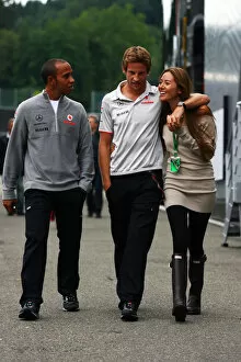 Best Images Collection: Formula One World Championship: Lewis Hamilton McLaren with Jenson Button McLaren