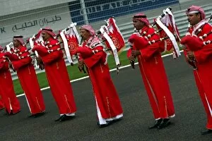 Images Dated 4th April 2004: Formula One World Championship: Local musicians on the grid during a pre-race display