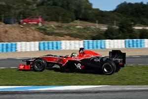 Formula One World Championship: Lucas di Grassi Virgin Racing VR-01 misses the pitlane entrance