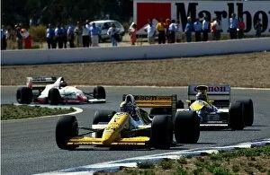 F1 Collection: Formula One World Championship: Luis Perez Sala Minardi M189 spun out of the race