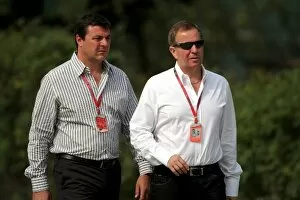 Images Dated 19th October 2008: Formula One World Championship: Mark Blundell and Martin Brundle
