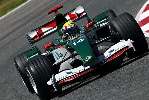 Montmelo Collection: Formula One World Championship: Mark Webber Jaguar R5