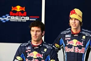 Formula One World Championship: Mark Webber Red Bull Racing and team mate Sebastian Vettel Red Bull Racing