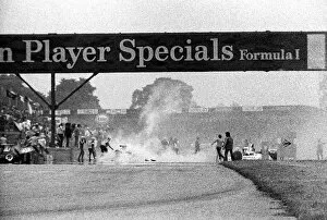 Shunt Collection: Formula One World Championship: Marshals rush to attend the carnage on the main straight after