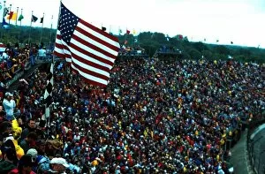 Usa Collection: Formula One World Championship: A massive crowd of 200, 000 were present on race day