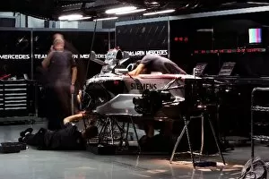 Formula One World Championship: The McLaren garage at night