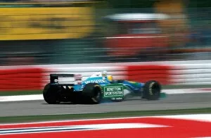 Images Dated 1st September 2003: Formula One World Championship: Michael Schumacher Benetton B194 slides backwards during a spin