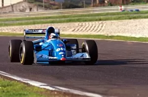 Portugal Collection: Formula One World Championship: Michael Schumacher tests the Ligier JS39B Renault to evaluate