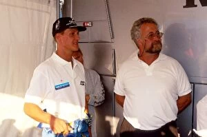 Formula One World Championship: Michael Schumacher Benetton with his father, Rolf
