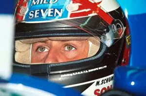 Images Dated 9th January 2001: Formula One World Championship: Michael Schumacher Benetton B195, 1st Place