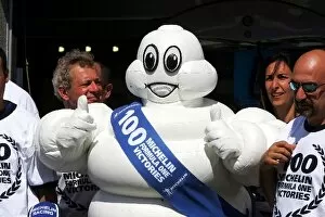 Images Dated 25th June 2006: Formula One World Championship: The Michelin man celebrates his 100th GP victory