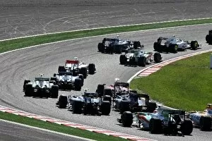 Images Dated 4th October 2009: Formula One World Championship: The midfield at the start