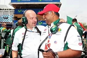 Images Dated 9th May 2010: Formula One World Championship: Mike Gascoyne Lotus F1 Racing Chief Technical Officer with Tony