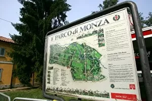 Images Dated 7th September 2006: Formula One World Championship: Monza park sign