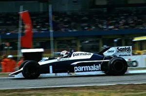 Images Dated 6th February 2001: Formula One World Championship: Nelson Piquet retired his Brabham BT53 after qualifying 5th