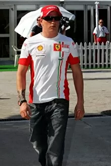 Images Dated 5th April 2007: Formula One World Championship: A new tattoo on the arm of Kimi Raikkonen Ferrari