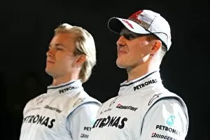Formula One World Championship: Nico Rosberg Mercedes GP and Michael Schumacher Mercedes GP