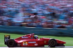 San Marino Collection: Formula One World Championship: Nicola Larini Ferrari 412T1, 2nd place