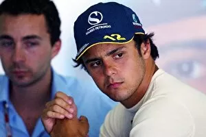 Images Dated 19th March 2004: Formula One World Championship: Nicolas Todt Driver Manager with Felipe Massa Sauber