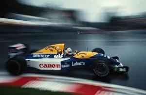 Belgium Collection: Formula One World Championship: Nigel Mansell Williams FW14B, 2nd place