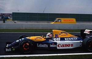France Collection: Formula One World Championship: Nigel Mansell Williams FW14B, 1st place