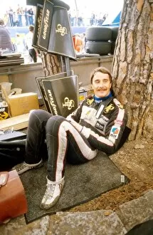 1984 Collection: Formula One World Championship: Nigel Mansell relaxing before the race