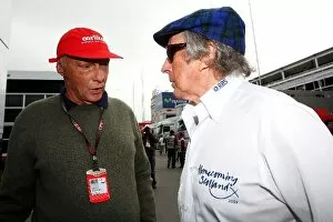 Formula One World Championship: Niki Lauda with Jackie Stewart