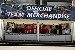 Images Dated 12th May 2007: Formula One World Championship: Official team merchandise stand